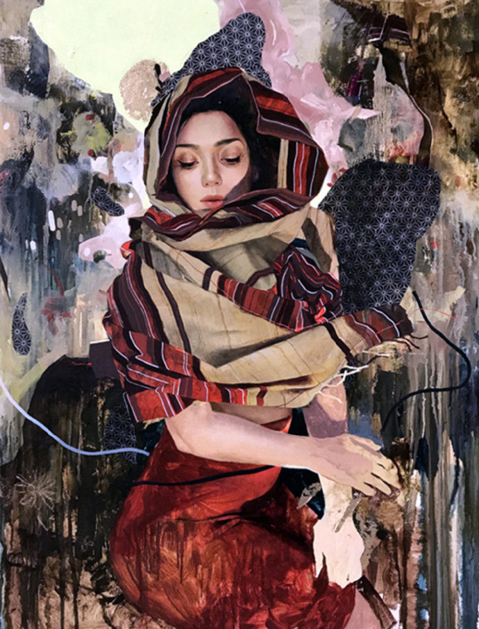 娇柔性感女性韩国女画家soeymilk绘画艺术