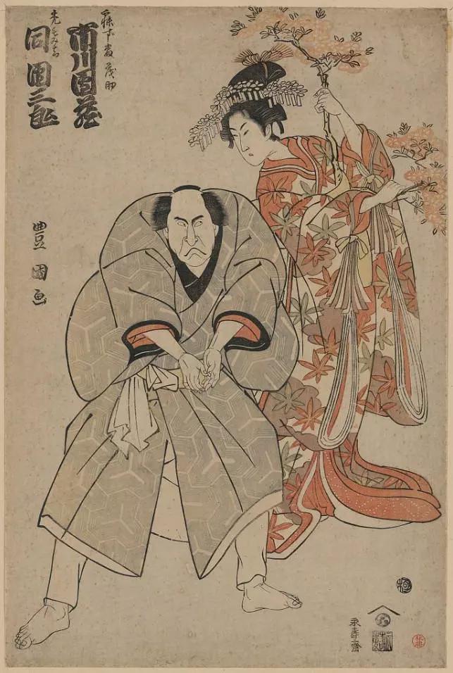 日本浮世绘画家,版画家utagawa toyokuni绘画作品