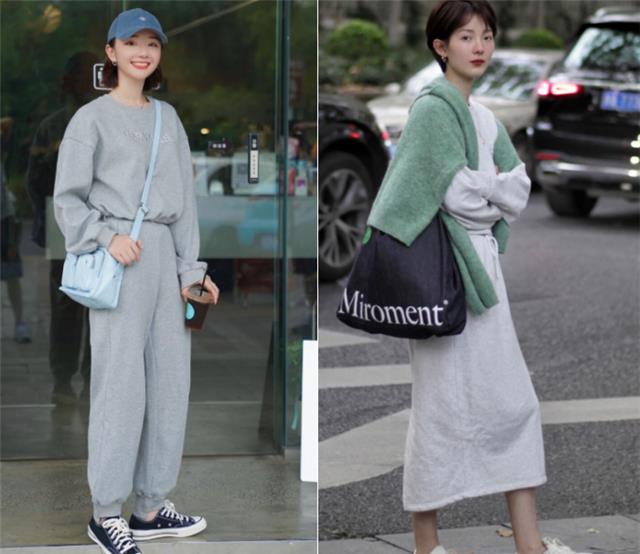 毛衣 同样是卫衣,配裙子和裤子的差距有多大?看完这4组对比图你就懂