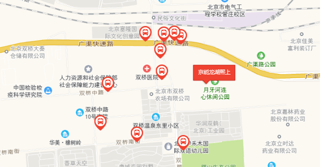 广渠路上有669路,312路公交车,可以通达国贸附近;郭家场路上有690路