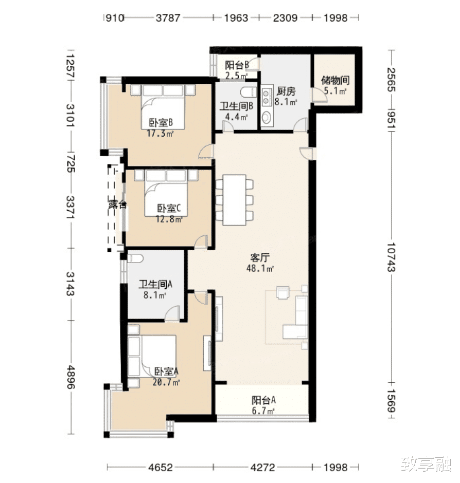 北京海淀区万泽御河湾大三居1228w起拍市场价差六百多w