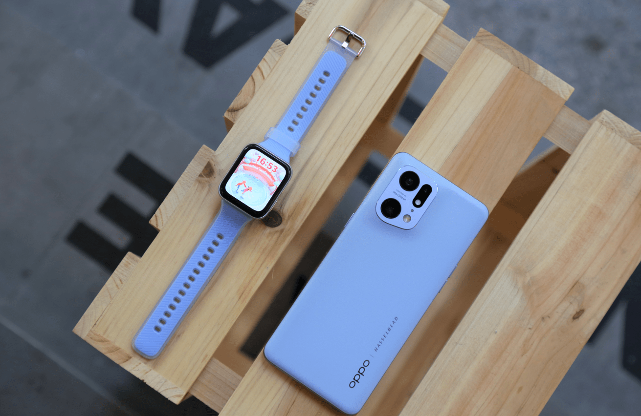 oppowatch2冰川湖蓝上手颜值满分滑雪模式大赞