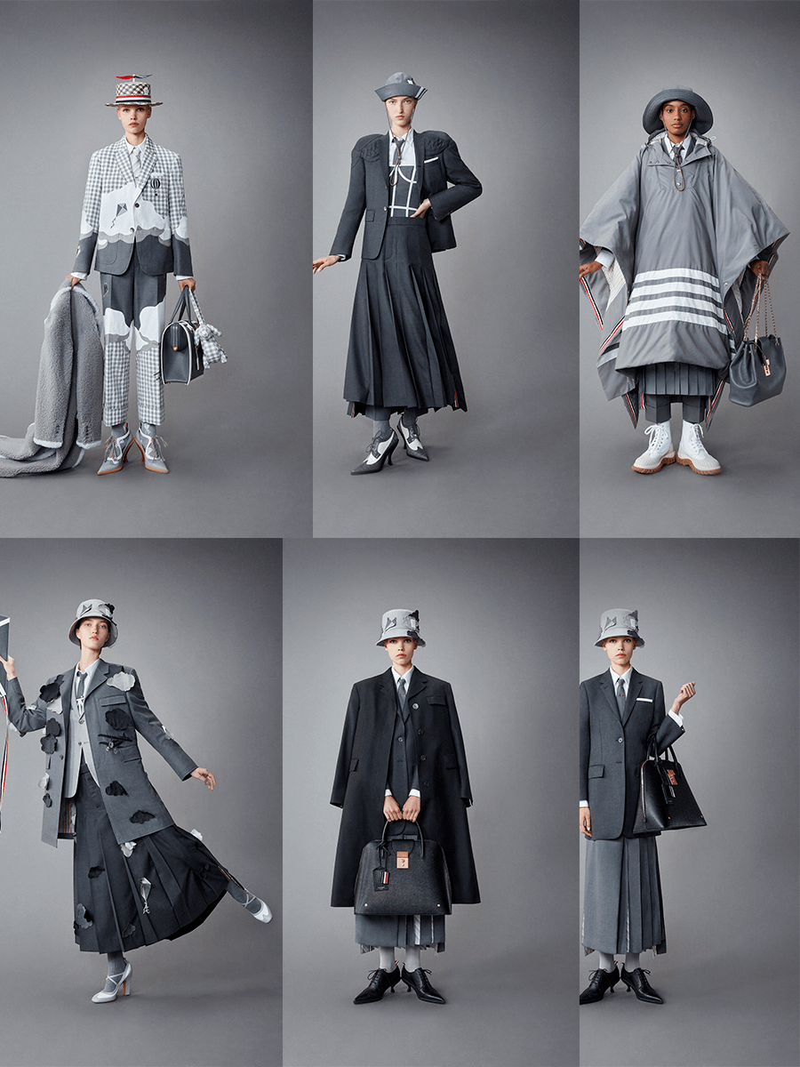 增加了 Thom Browne 2022度假系列，疯狂的女性主张，古怪时髦的褐色风格