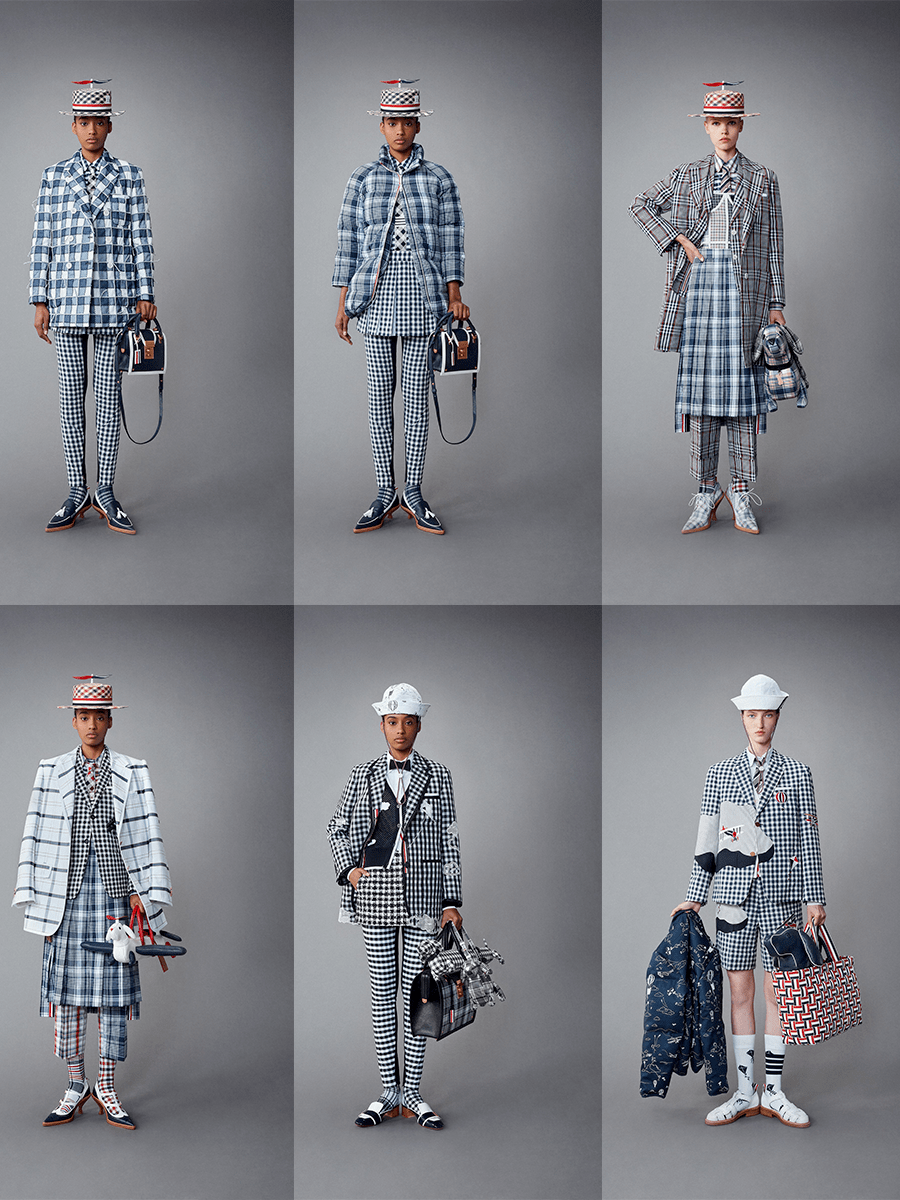 增加了 Thom Browne 2022度假系列，疯狂的女性主张，古怪时髦的褐色风格