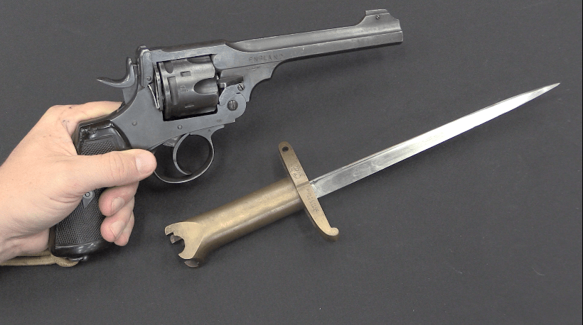 除了八磅锤,螺纹钢,为了应付堑壕战,英国人还给手枪上了刺刀_东西_战