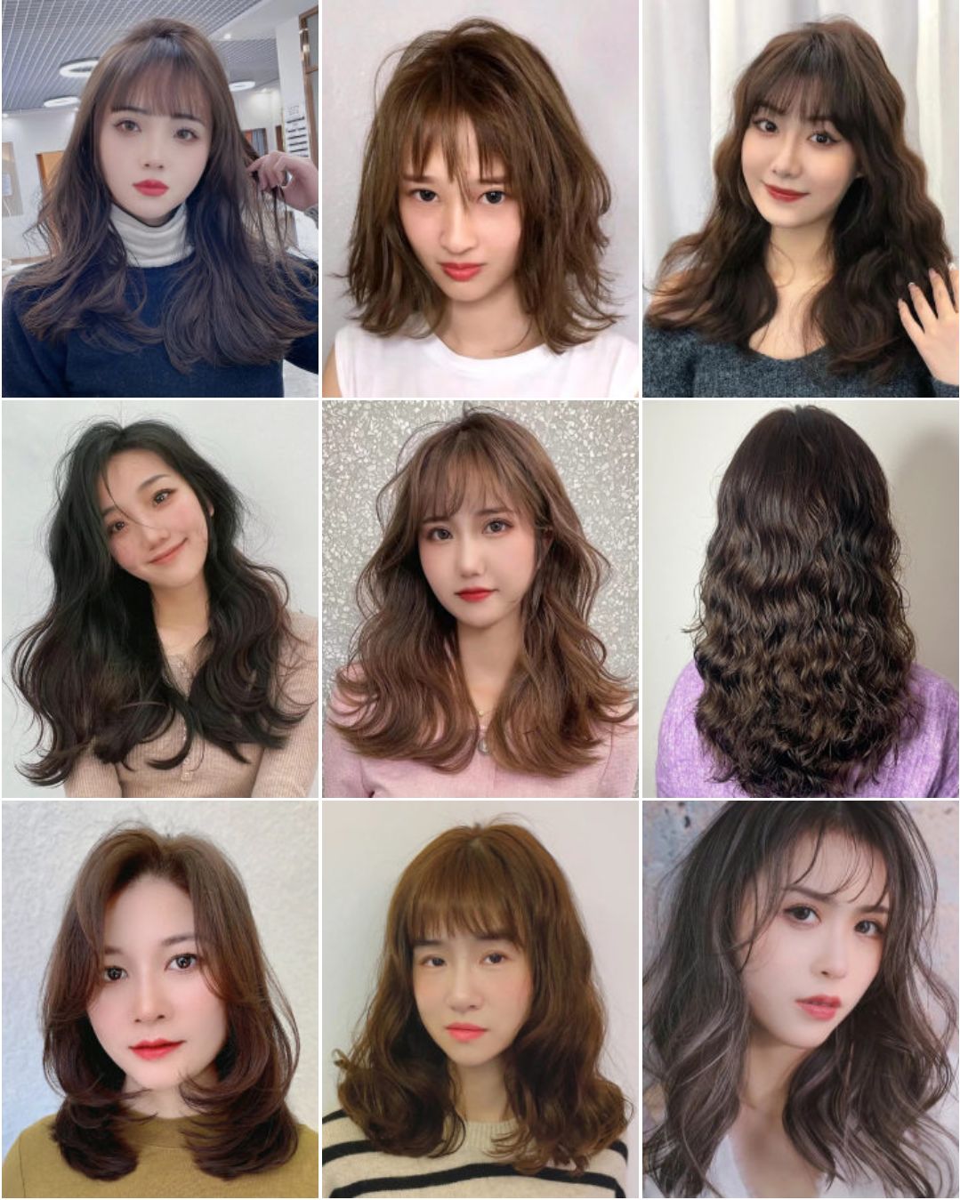 下巴3月流行女发来了，烫染剪都很美，要不要挑一款