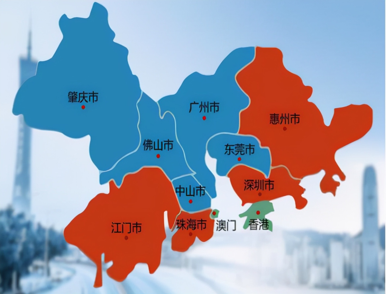 位处广州和深圳中间,又在珠三角附近,与两个一线城市相接,地理优势