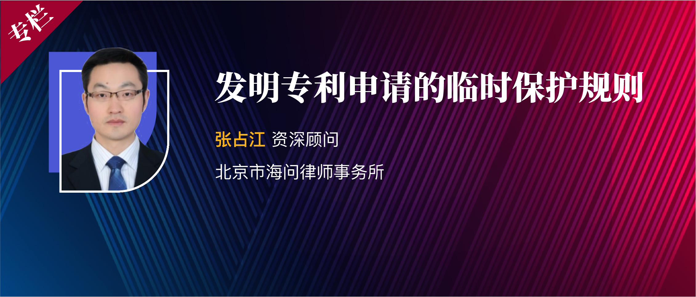 张占江 发明专利申请的临时保护规则_行为_制度_救济