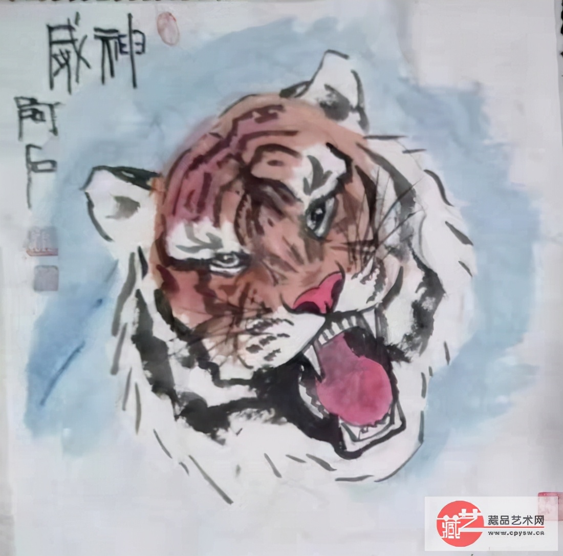 【瑞虎啸春】阿石先生虎画作品赏析