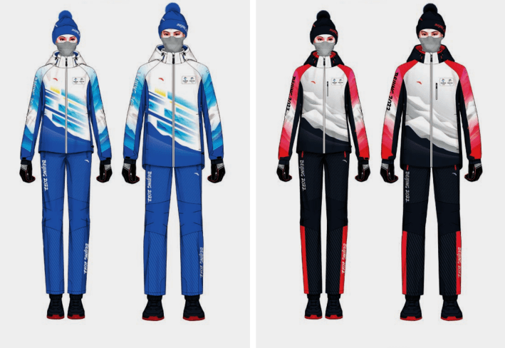 冬奥会服装设计图手绘图片