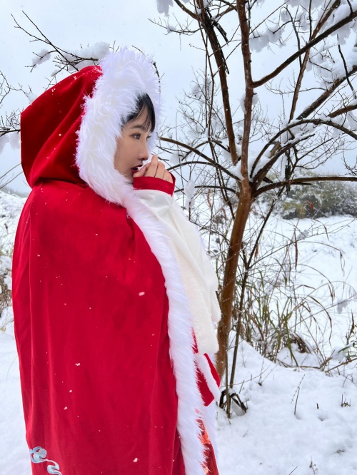 仇源益阳云台山下雪了，雪地里才能拍出最美的风采