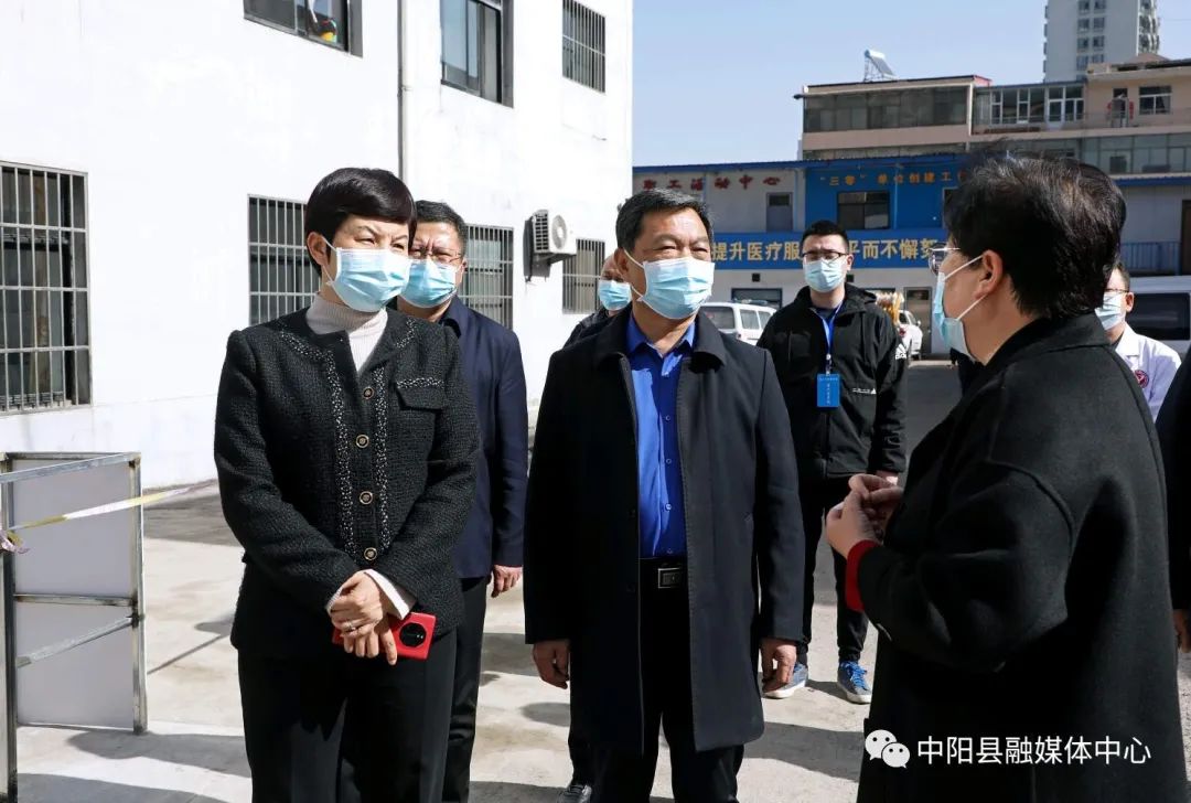 吕梁市督导组在中阳县督导疫情防控工作