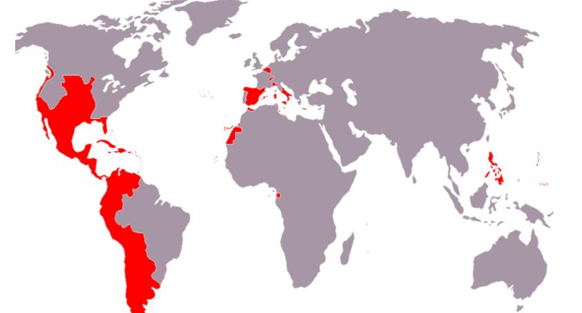 原创西班牙殖民帝国人类历史上首个全球性殖民帝国
