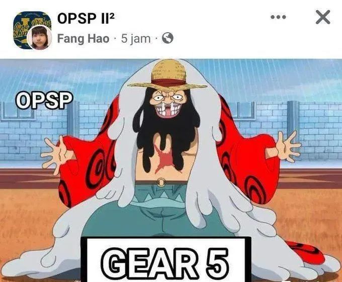 原创海贼王海米画出路飞的觉醒和五档形态模样有点邪恶