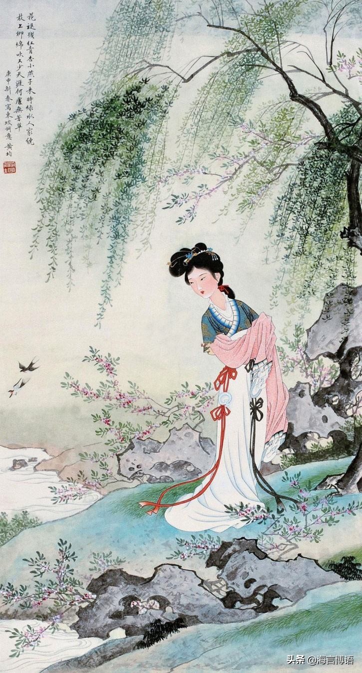 庆儿诗话~庭院深深深几许,落花归处无相思雨横风狂三月暮,门掩黄昏,无