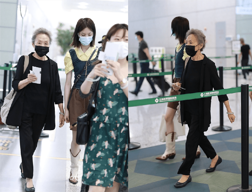 服装 吴彦姝老了也有大家闺秀的样子，脸上皱纹多也很美，穿搭更精致