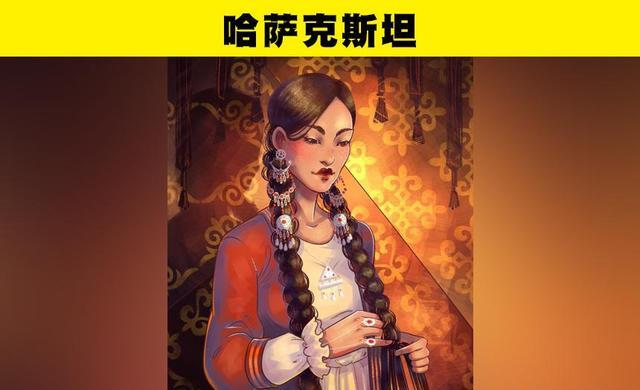 长发10个不同国家的插画师绘制的漂亮女孩，你最喜欢哪一个？