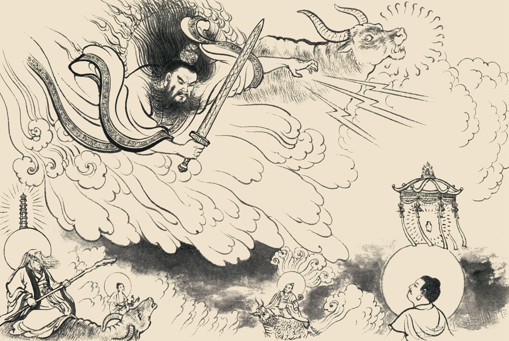 原创四圣共闯诛仙奇阵通天教主以雷驱剑神仙打架场面精彩