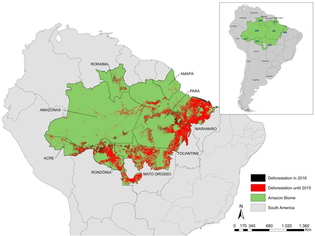 亚马逊原始森林地图图片