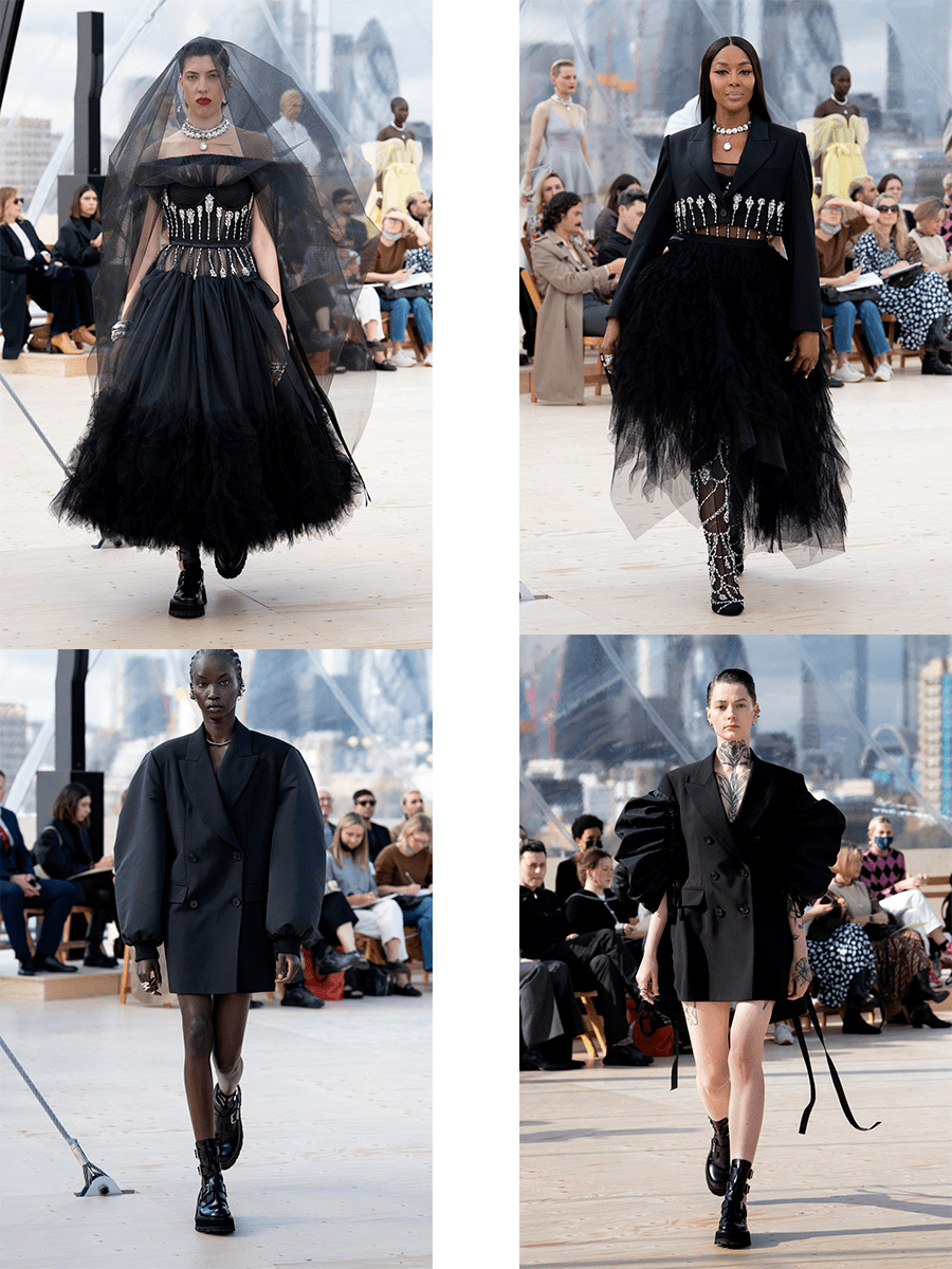 系列 Alexander McQueen 2022春夏系列，自豪感时尚，自然元素和设计感