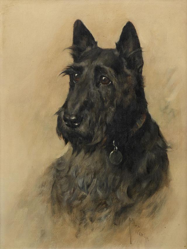 艺术家笔下的写实油画宠物狗100幅