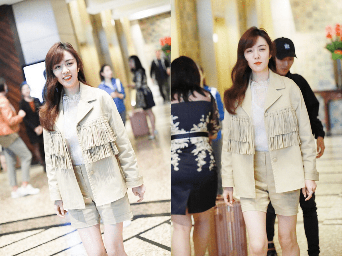 服装 王晓晨的生图挺真实的,无修图也不怎么丑,穿简单的服装都很高级