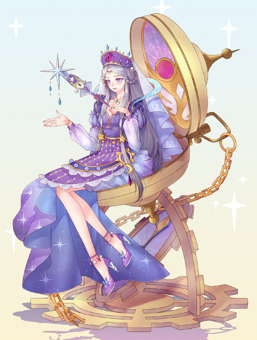 原创叶罗丽漫画版人物孔雀古典风王默成了娃娃白光莹变成了天使