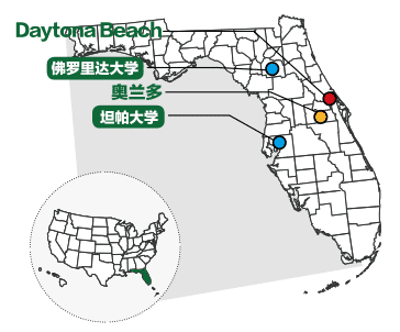 位置▲ sat 成绩高于州平均水平,历年学生进入的一流大学包括:圣母大