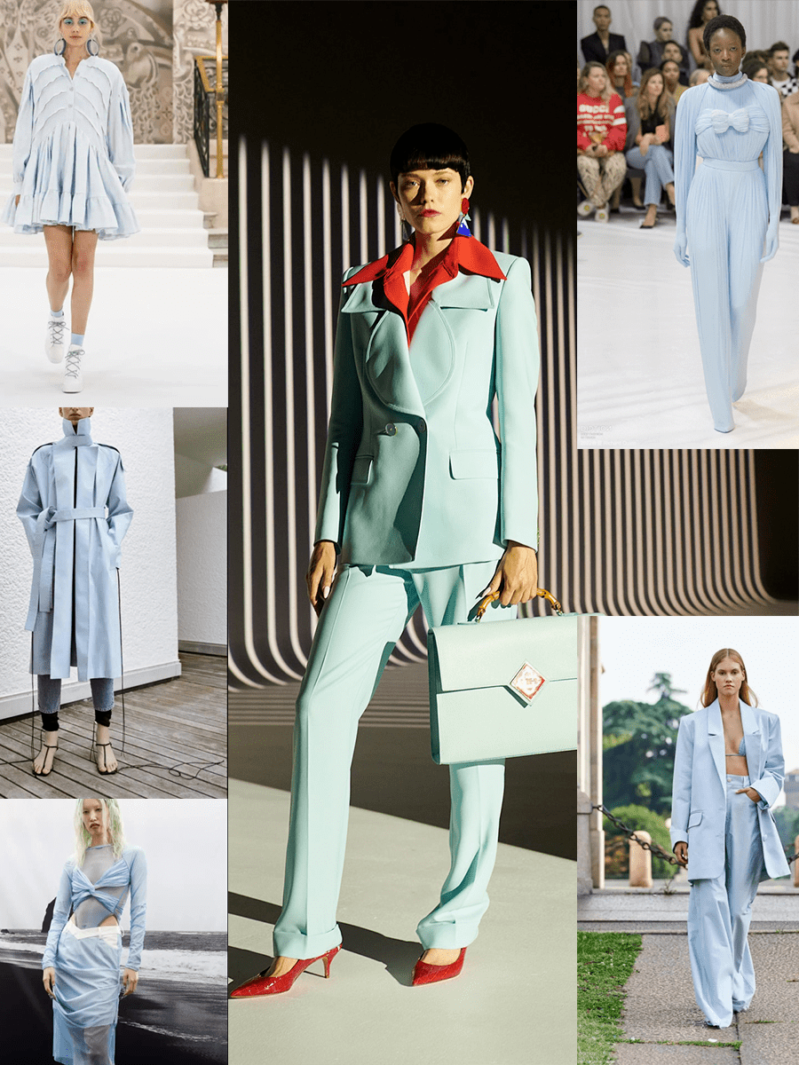 服装 2022春夏流行色彩，蓝色的冷静理智，更为优雅