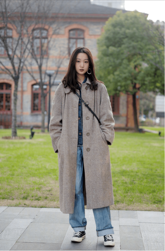 大衣 冬季穿搭没思路？街拍潮流穿搭了解一下，照着穿准好看