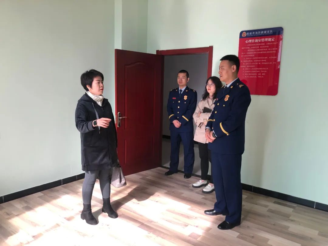 阳泉市团市委副书记田玲调研指导特勤站团建工作