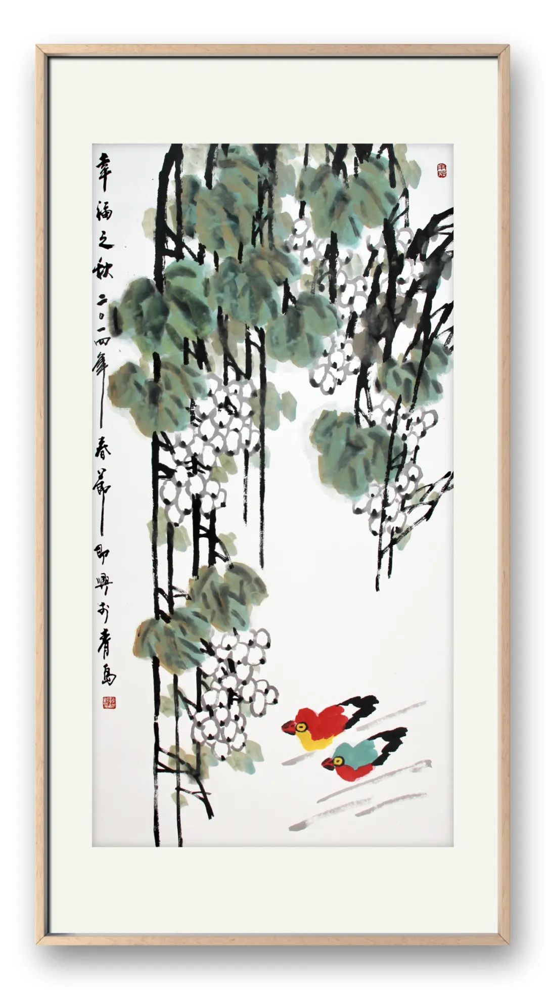 孙永新先生作品-『幸福之秋』善济天下功成不居孙泳新先生的艺术才华