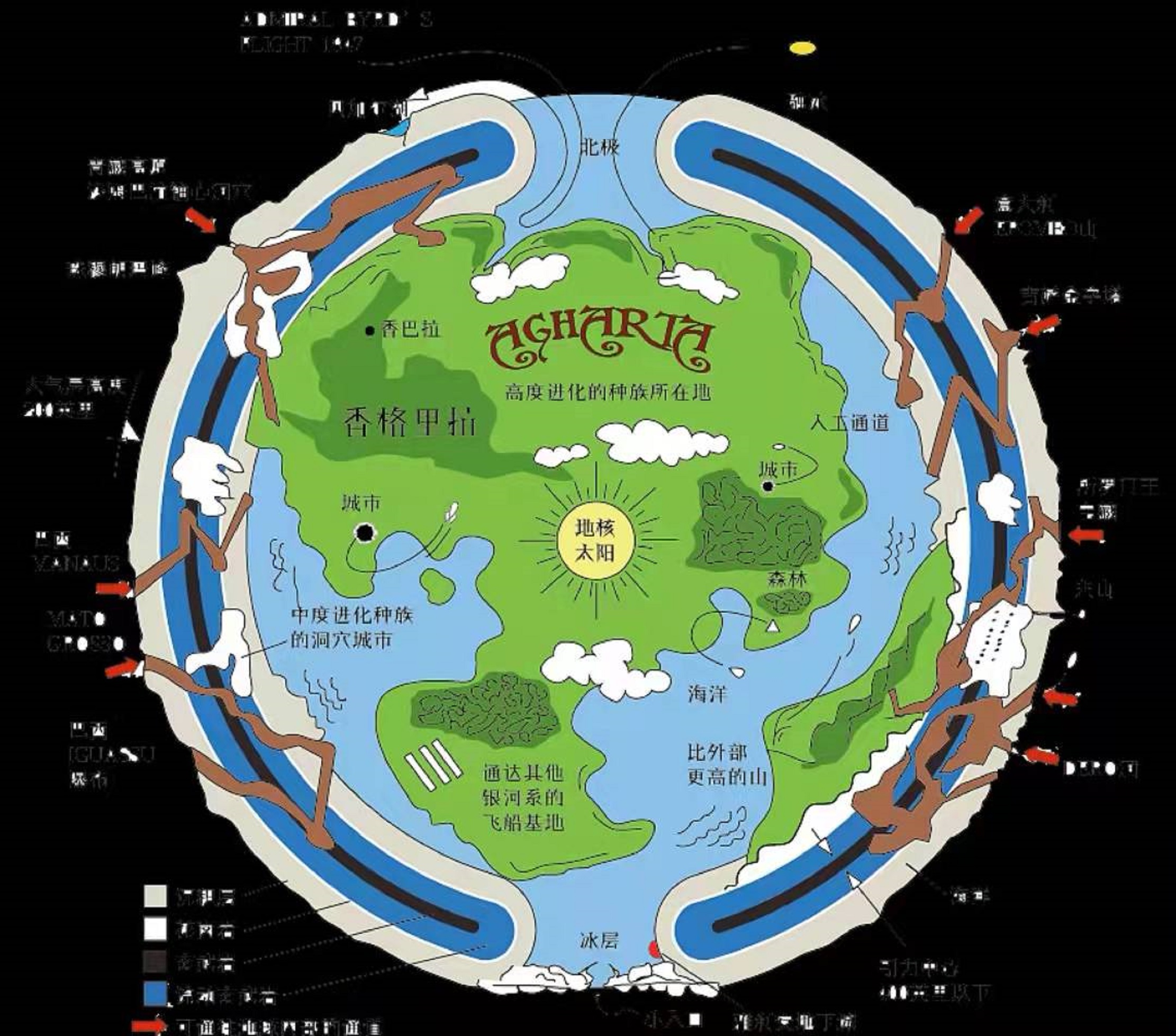 地球是空心的哈雷地球有三個殼兒地下世界的入口已被找到