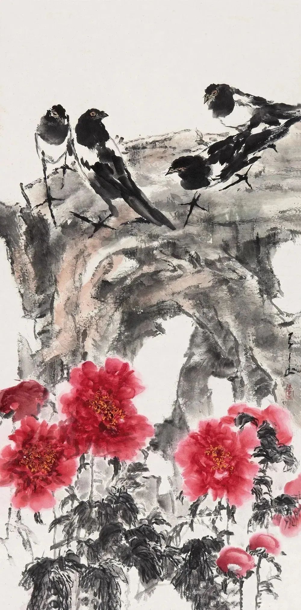 这大写意花鸟水墨淋漓