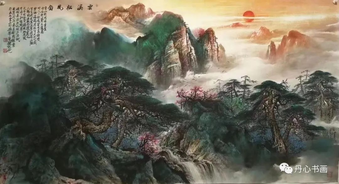 构图雄浑,飘逸稳重|山水画家邓国峰_作品_桂林_自然