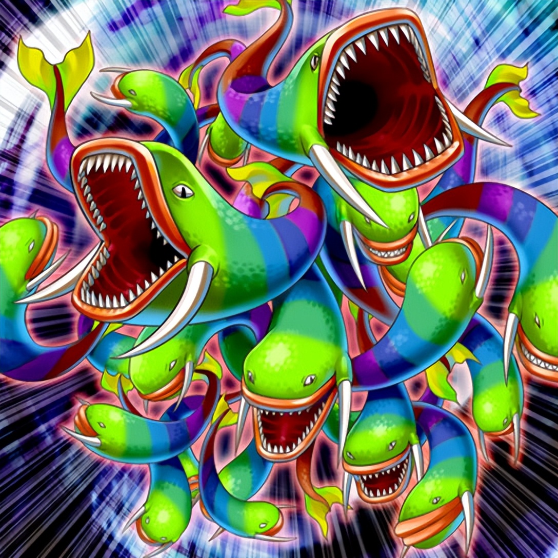 游戏王的珍稀之鱼,在多个卡图故事中都有出现_怪兽_彩虹_效果