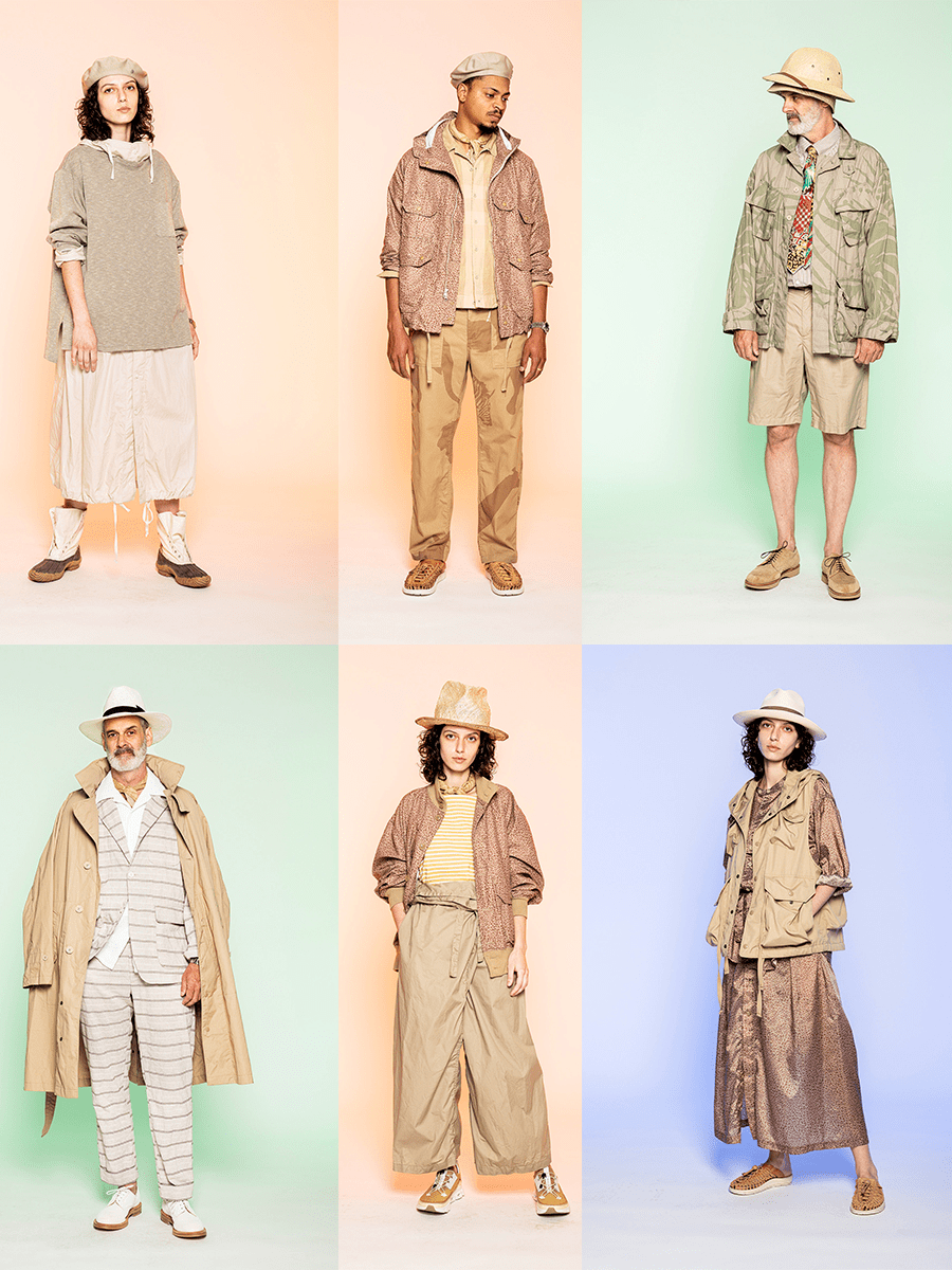 男装 Engineered Garments 2022春季男装系列，非洲意象和广泛文化，琐碎也有适宜性