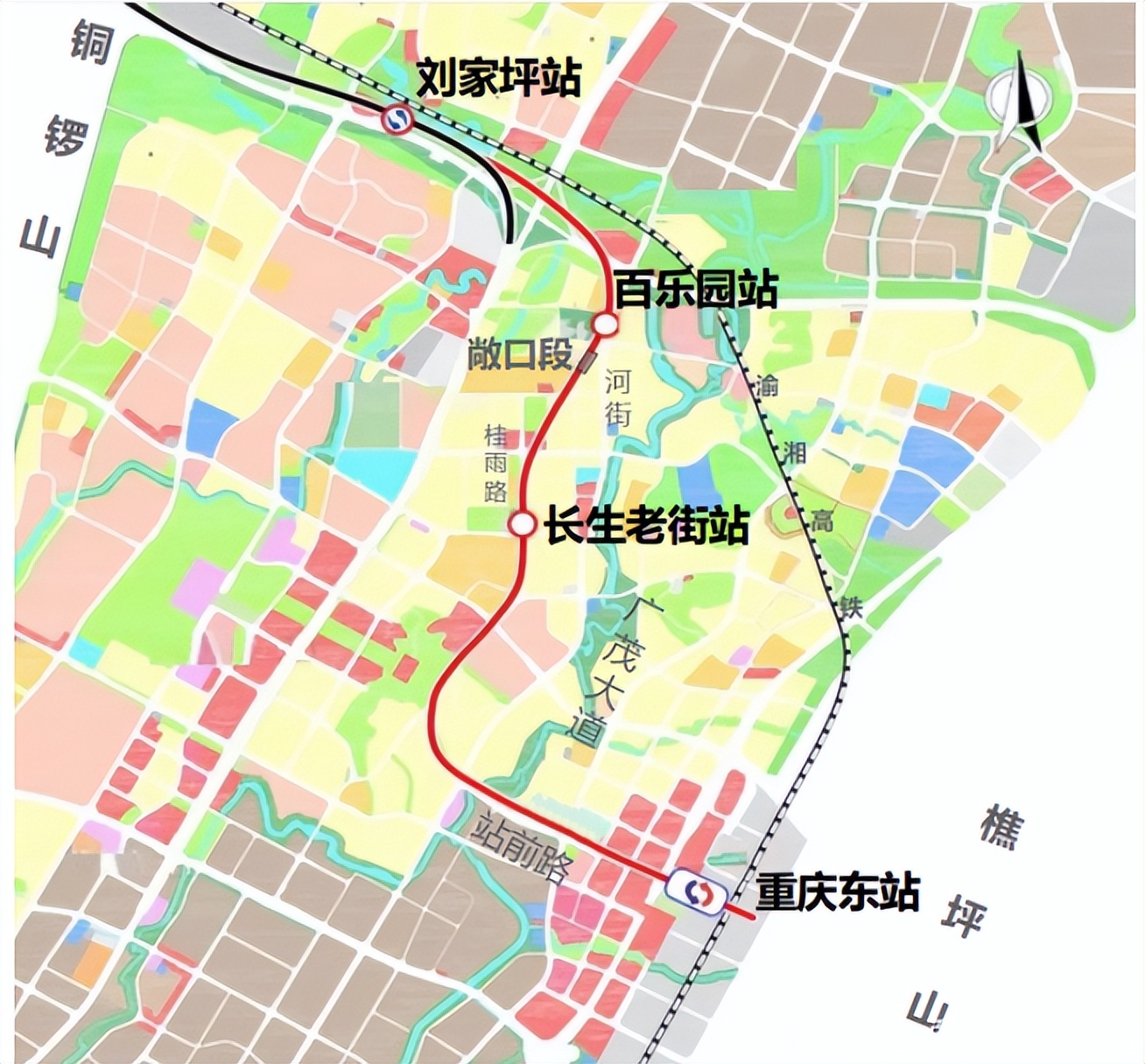 重庆6号线路图站点图片