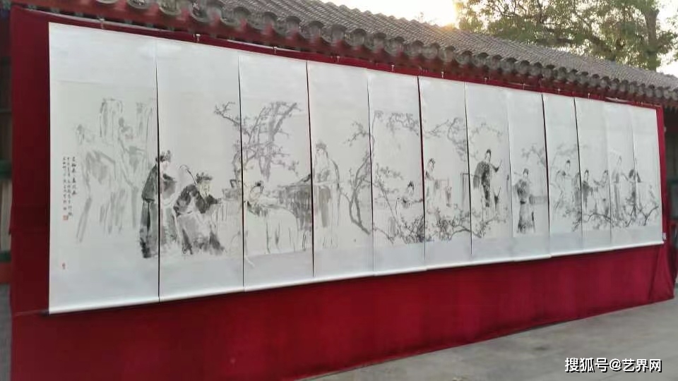 艺术|雕筠新品段昭南画梅兰芳的经典戏《洛神》