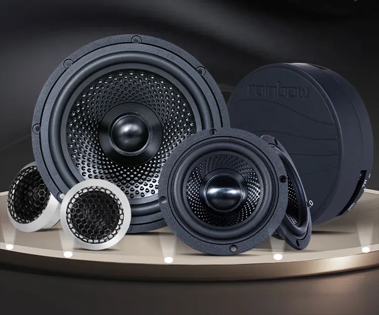 通过实体的试听,对德国彩虹音响爱不