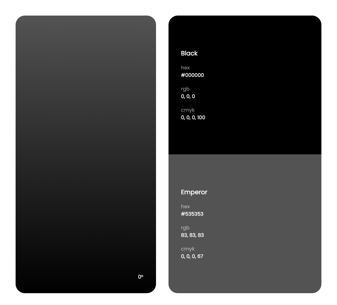加入黑色的渐变色沉稳而深邃