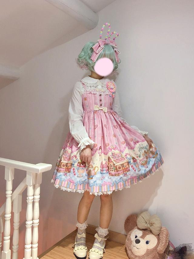 最近火了一种糖果柄洛丽塔元气又减龄就连种草姬也爱穿