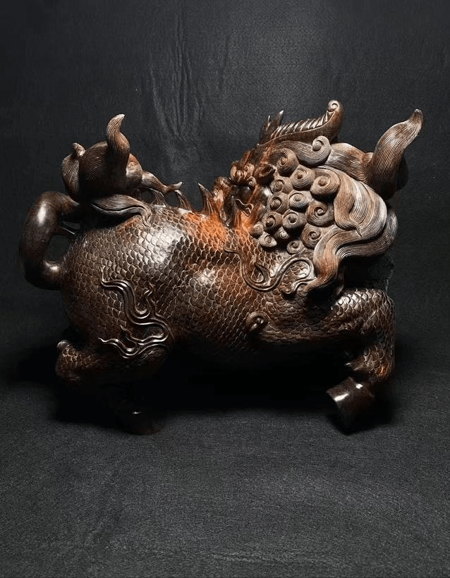 麒麟是中国古代神话中的一种瑞兽做声红木工艺品是什么样的