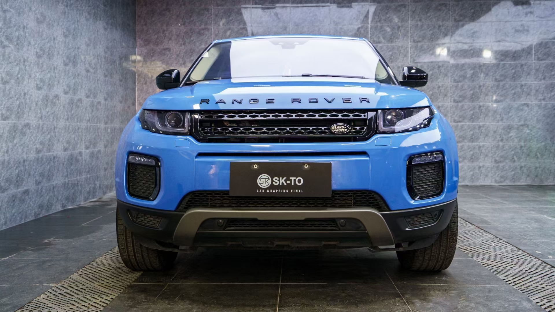 路虎极光 sk-to改色膜阿布扎比蓝