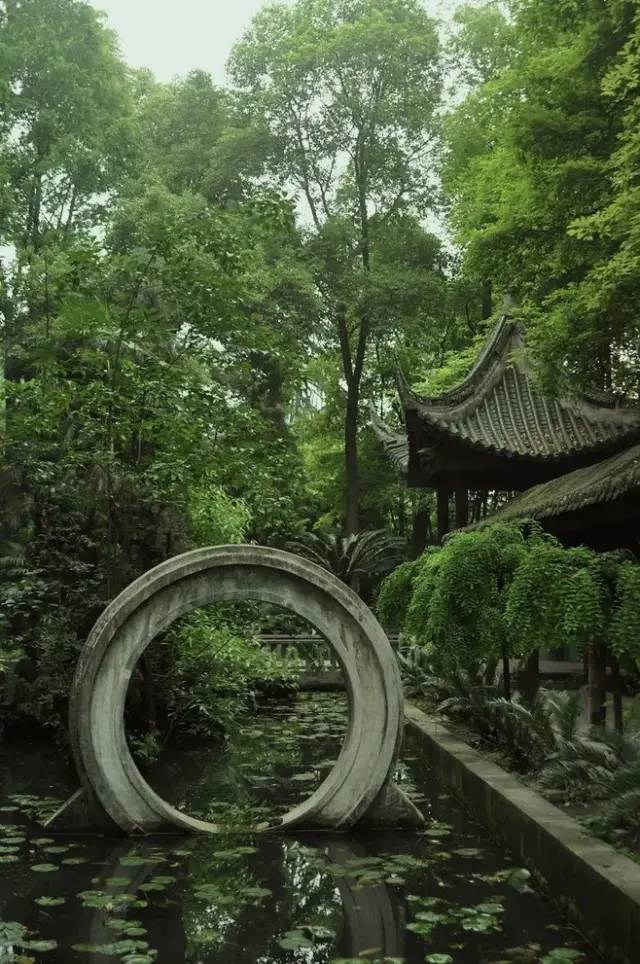 曲径通幽处:中式园林的回廊曲径_空间_中国_自然