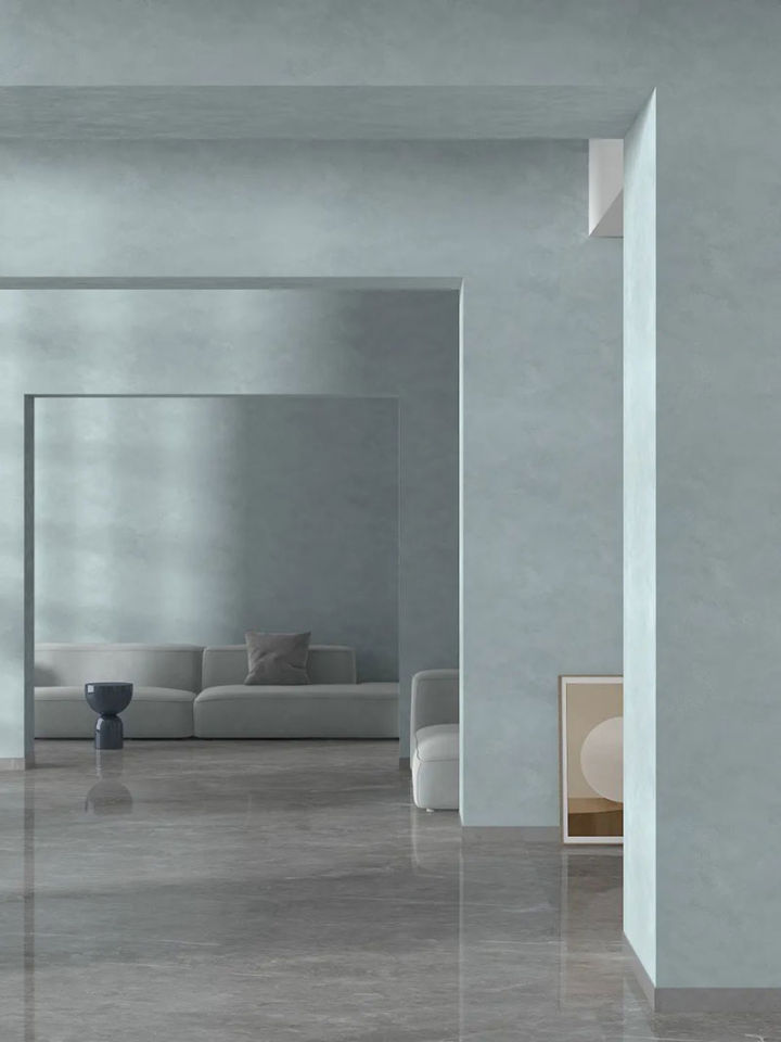 艺术涂料效果图蔻帝用灰色意境装点静谧家居