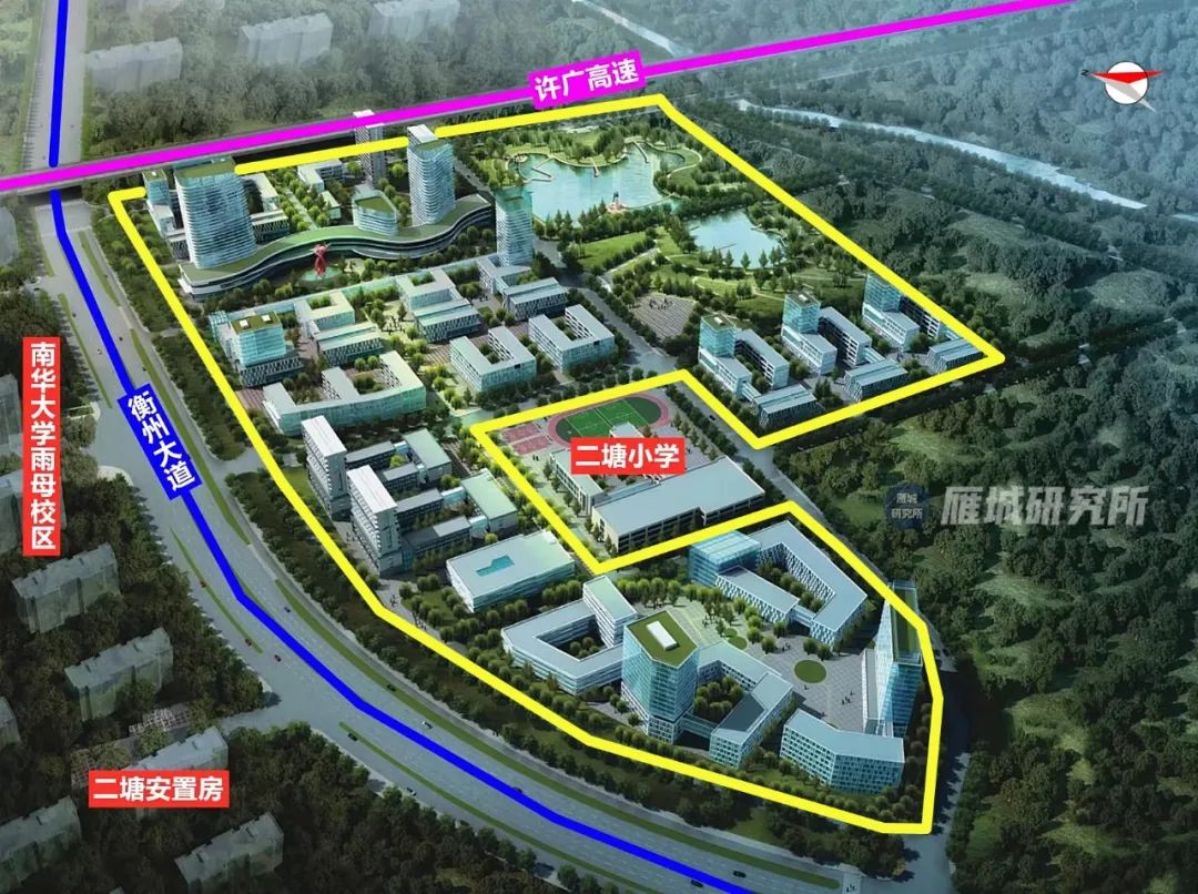 项目隔衡州大道与南华大学雨母校区相望,紧靠许广高速蒸湘收费站,交通