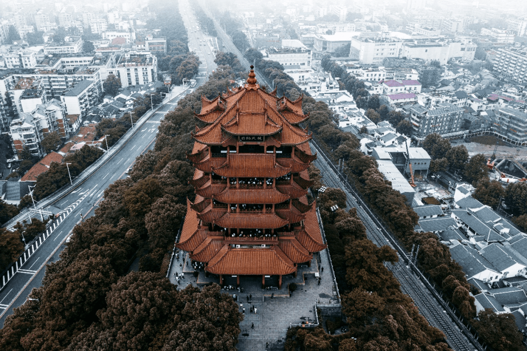 黄鹤楼俯视图图片