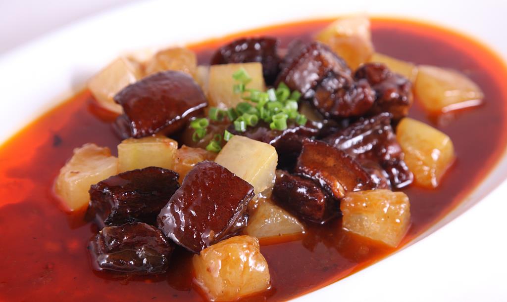 原创家常菜谱冬瓜红烧肉酸菜鱼肉丁烧香菇味美菜鲜