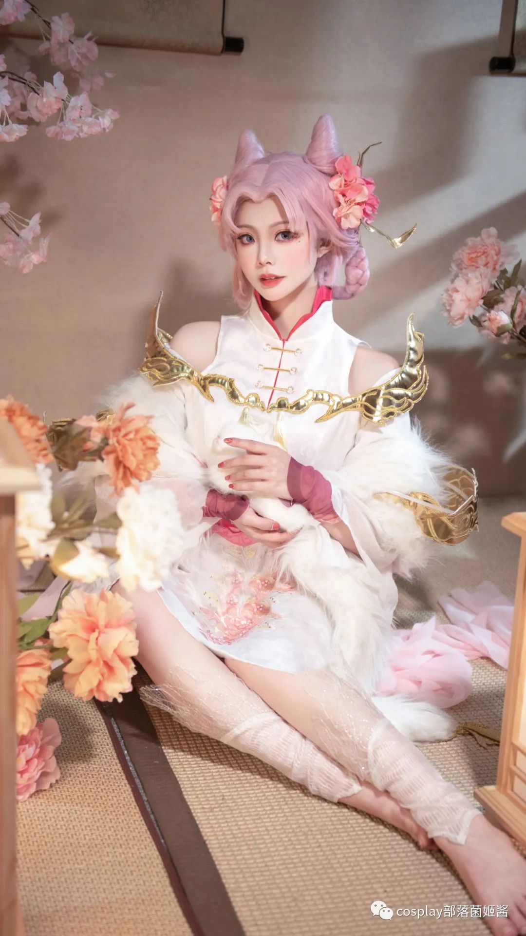 cos王者荣耀嫦娥拒霜思cos正片阿琴